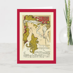 Mucha - Salon des Cent Holiday Card