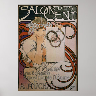 Mucha - Salon Des Exhibition 1897 Poster