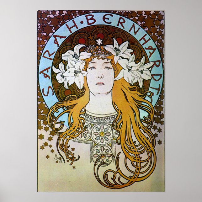 Mucha - Sarah Bernhardt Poster (Front)