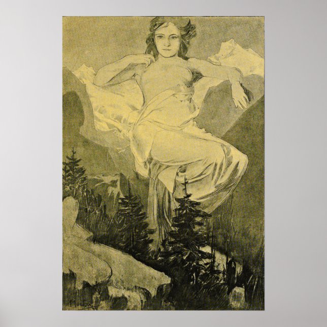 Mucha - Septembre Cocorico Poster (Front)
