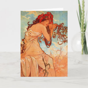 Mucha Summer Card
