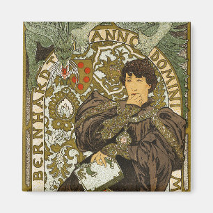 Mucha - Theatre - Lorenzaccio - Art Nouveau Magnet