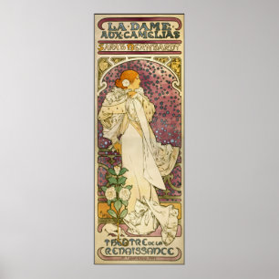 Mucha Vintage Poster: La Dame aux Camélias Poster