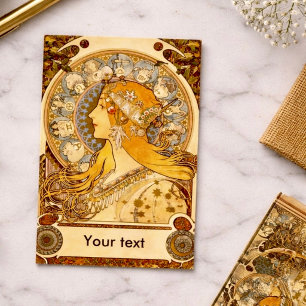 Mucha Zodiac Business Card