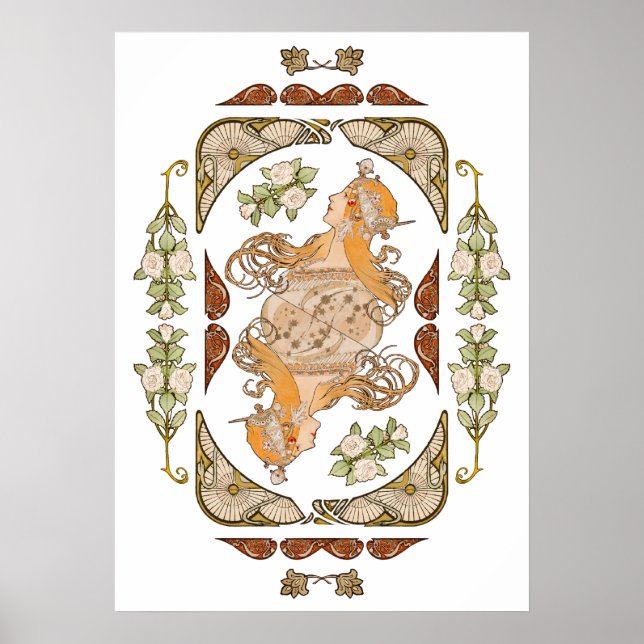 Mucha - zodiac design and compilation of patterns  poster (Front)