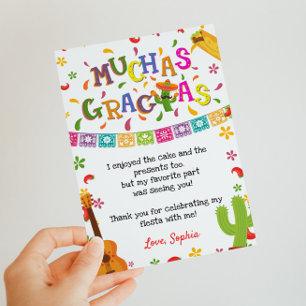 Muchas Gracias Mexican Birthday Thank You Card