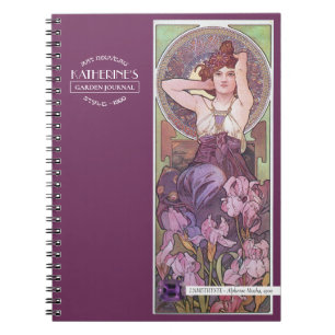 Mucha's Precioius Stones Amethyst Purple 2 Notebook