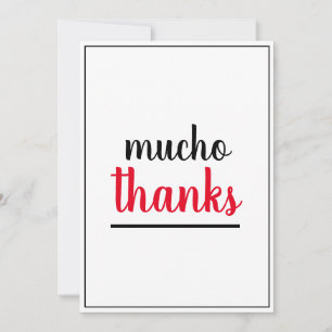 Mucho Appreciation Gesture  Thank You Card