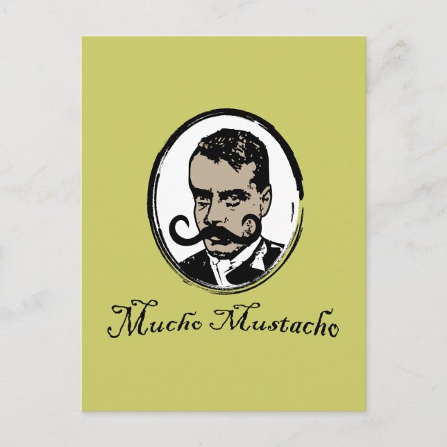 Mucho Mustacho - Zapata Postcard (Front)