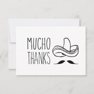 Mucho Thanks Thank You Card, Thank You Card