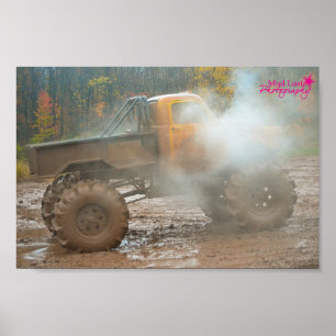 Mud bogging (mudbogging) Truck Poster