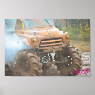 Mud Bogging Truck Poster