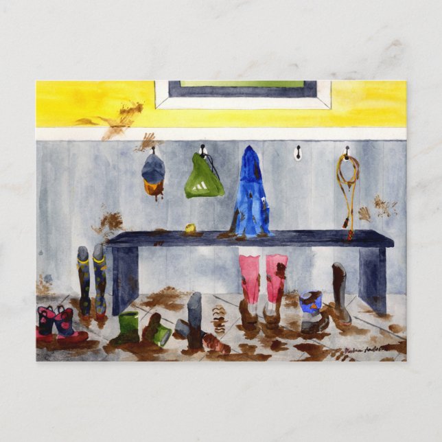 mud boots postcard (Front)