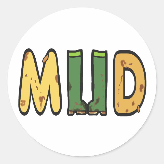 Mud Classic Round Sticker (Front)