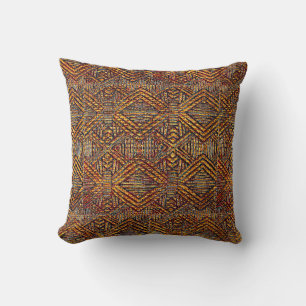 Mud Cloth  Motif Throw Pillow