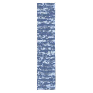 Mud Cloth Stitch Stripes in Indigo Blue