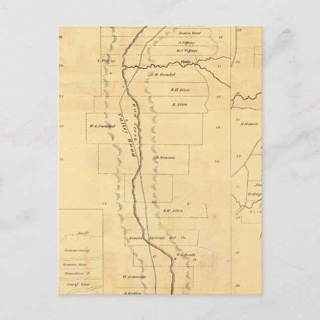 Mud Creek oil lands Postcard (Front)