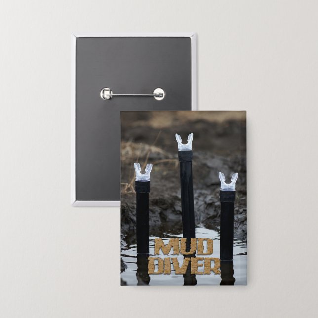 Mud Diver w title rectangle button (Front/Back)