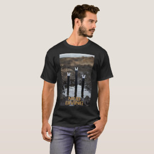 Mud Diving men black T-shirt