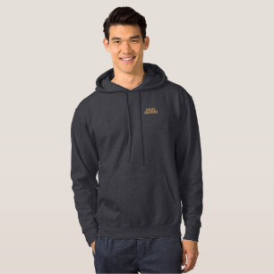 Mud Diving men grey hooded sweatshirt pocket