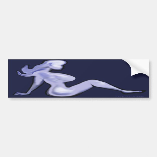 Mud Flap Babe Bumper Sticker (Front)