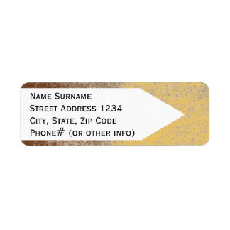 Mud Lover Brown Splash Aged Paint +Pick Your Colou Return Address Label