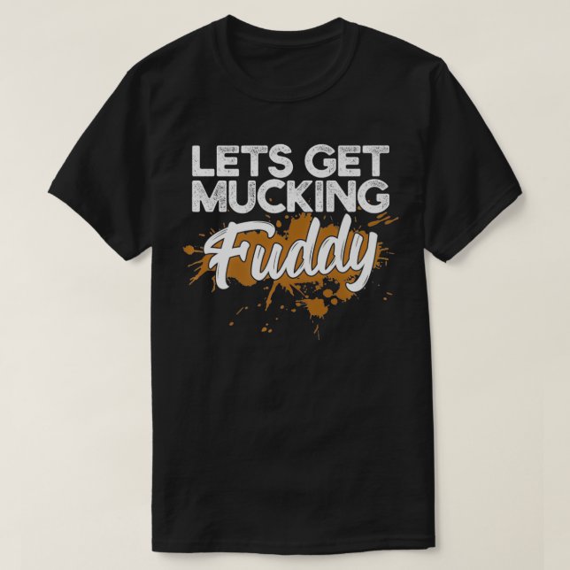 Mud Run Gear  Funny 5k Marathon Running Apparel  M T-Shirt (Design Front)