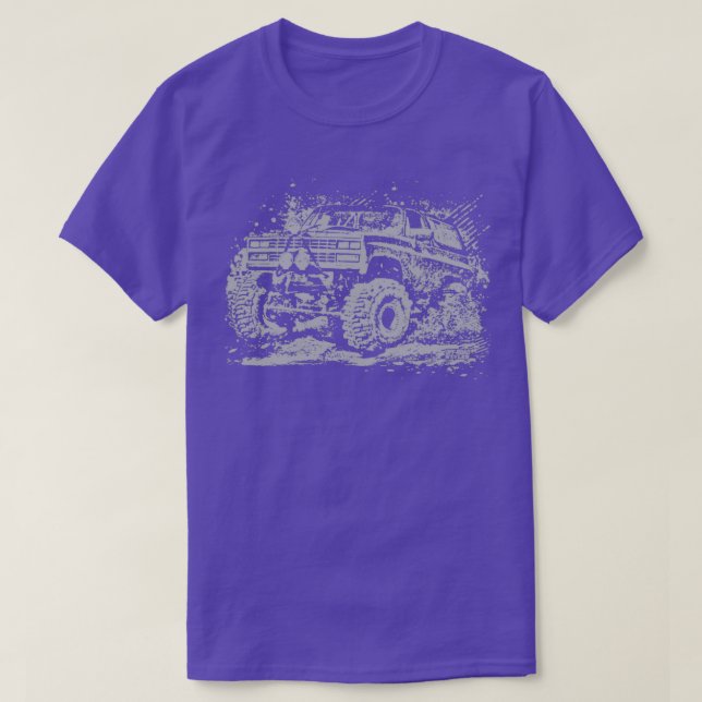 Mud Truck Bogger Mudding  T-Shirt (Design Front)