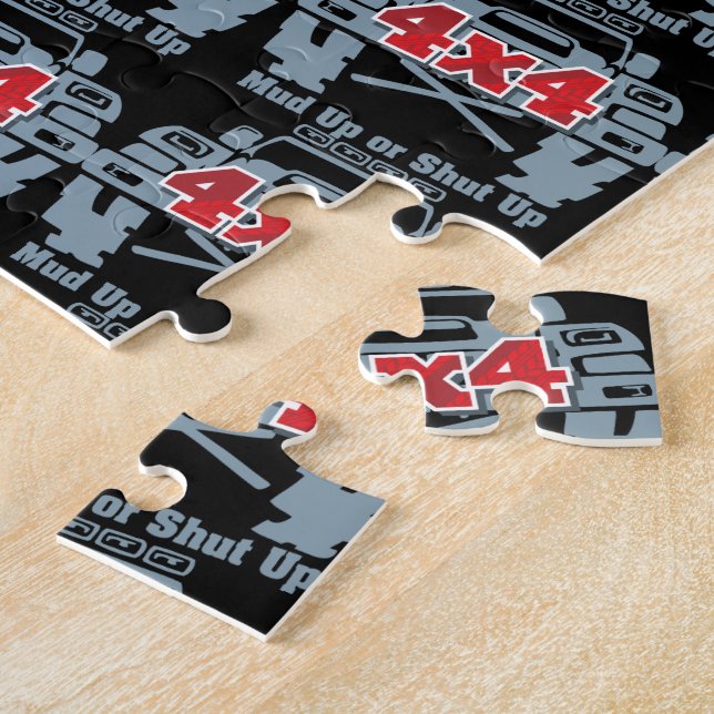 Mud Up or Shut Up 4x4 Off Road Jigsaw Puzzle (Side)
