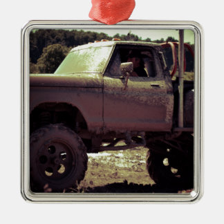 Mudbogging 4x4 Truck Metal Ornament