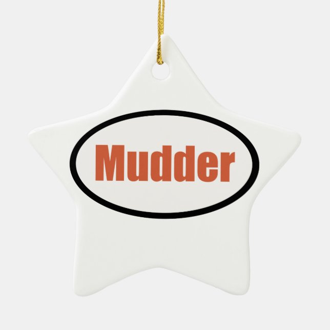 mudder ceramic tree decoration (Front)
