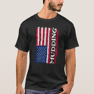 Mudding Off Road SA Flag  Retro Mud Run & 4 Wheeli T-Shirt