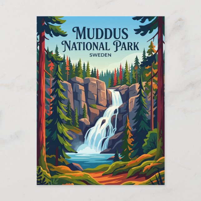 Muddus National Park Sweden Postcard (Front)