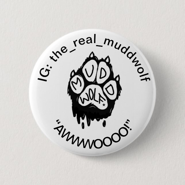 MUDDWOLF BUTTON (Front)