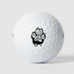 Muddwolf Logo Golf Balls