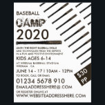 Muddy Baseball Bat, Baseball Camp Advertising Flyer<br><div class="desc">Muddy Baseball Bat,  Baseball Camp Advertising Flyers By The Business Card Store.</div>