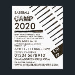 Muddy Baseball Bat, Baseball Camp Advertising Flyer<br><div class="desc">Muddy Baseball Bat,  Baseball Camp Advertising Flyers By The Business Card Store.</div>