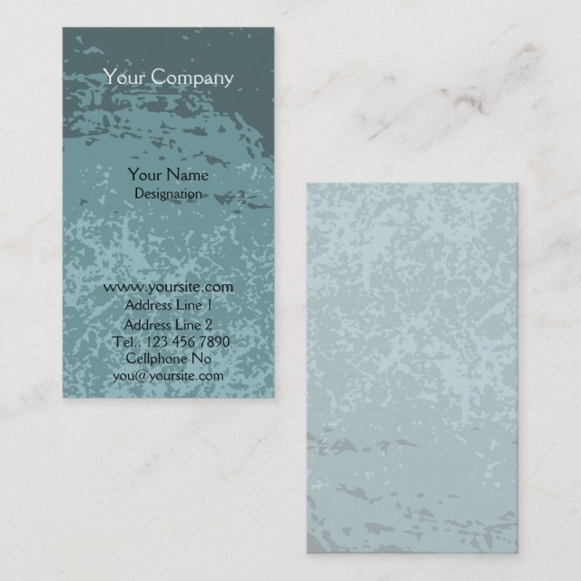 Muddy blue business card (Front/Back)
