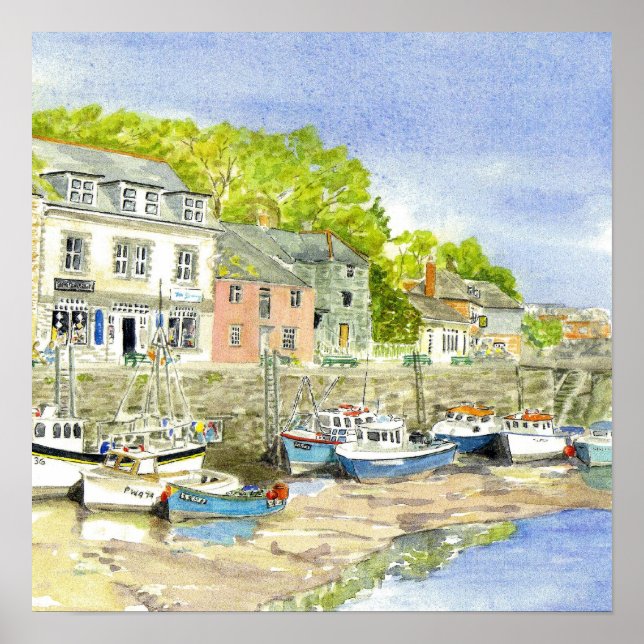 'Muddy Bottoms (Padstow)' Poster (Front)