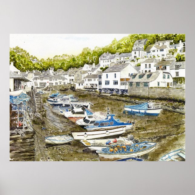 'Muddy Bottoms (Polperro)' Print (Front)