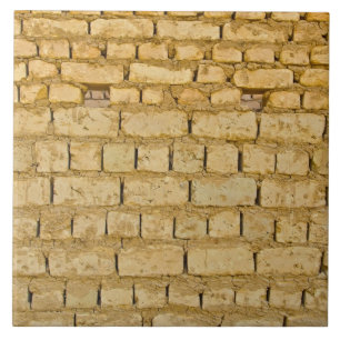 Muddy brick wall tile