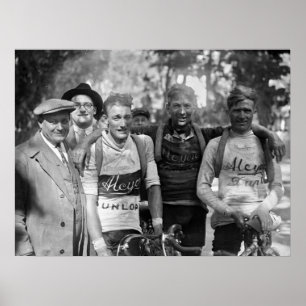 Muddy Faces Tour de France 1928 After Stage 10 Poster