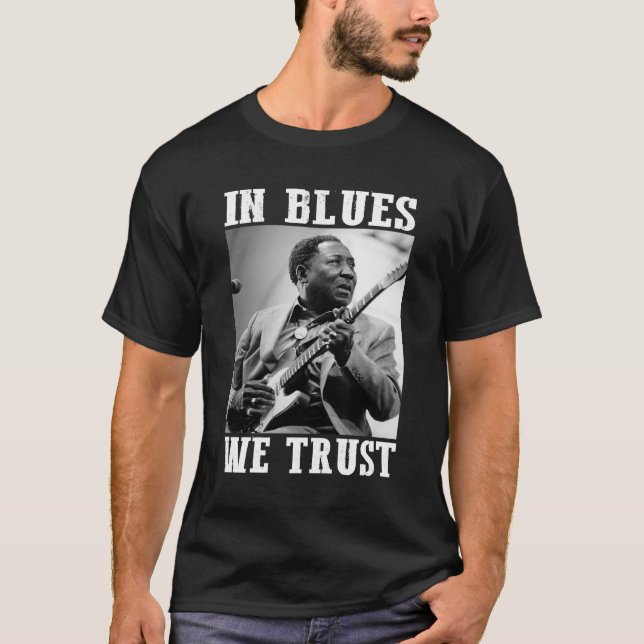 Muddy In Blues We Trust Retro Essential T-Shirt (Front)