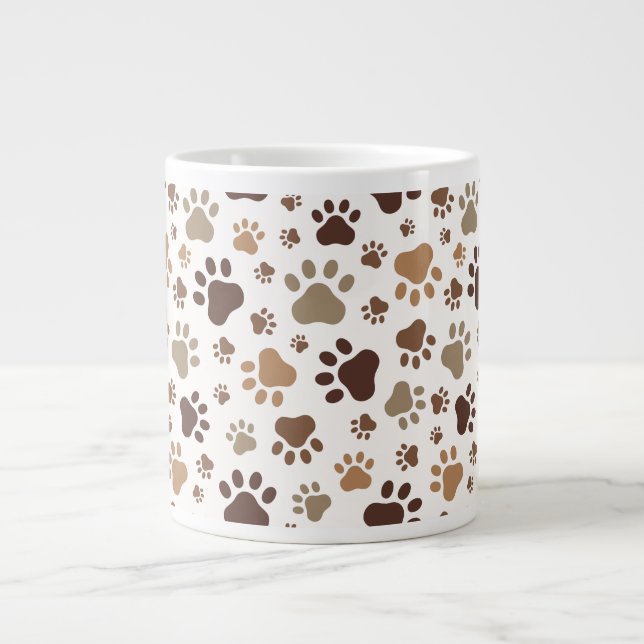 Muddy Paw Prints Mug (Front)
