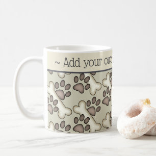 Muddy Paws And Bones Dog Lover Coffee Mug
