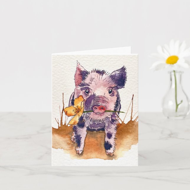 Muddy Piggy Card (Small Plant)