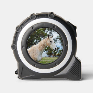 Muddy White Farm Horse, Tape Measure 1