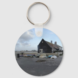 Mudeford Quay on a windy day. Key Ring