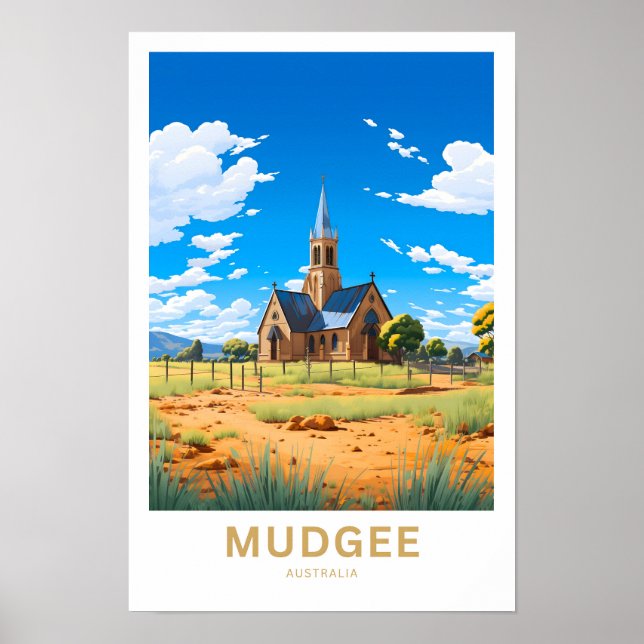 Mudgee Australia Travel Print (Front)