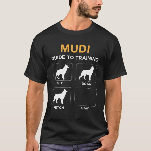 Mudi Guide To Training Dog Obedience Dog Commands T-Shirt (Front)